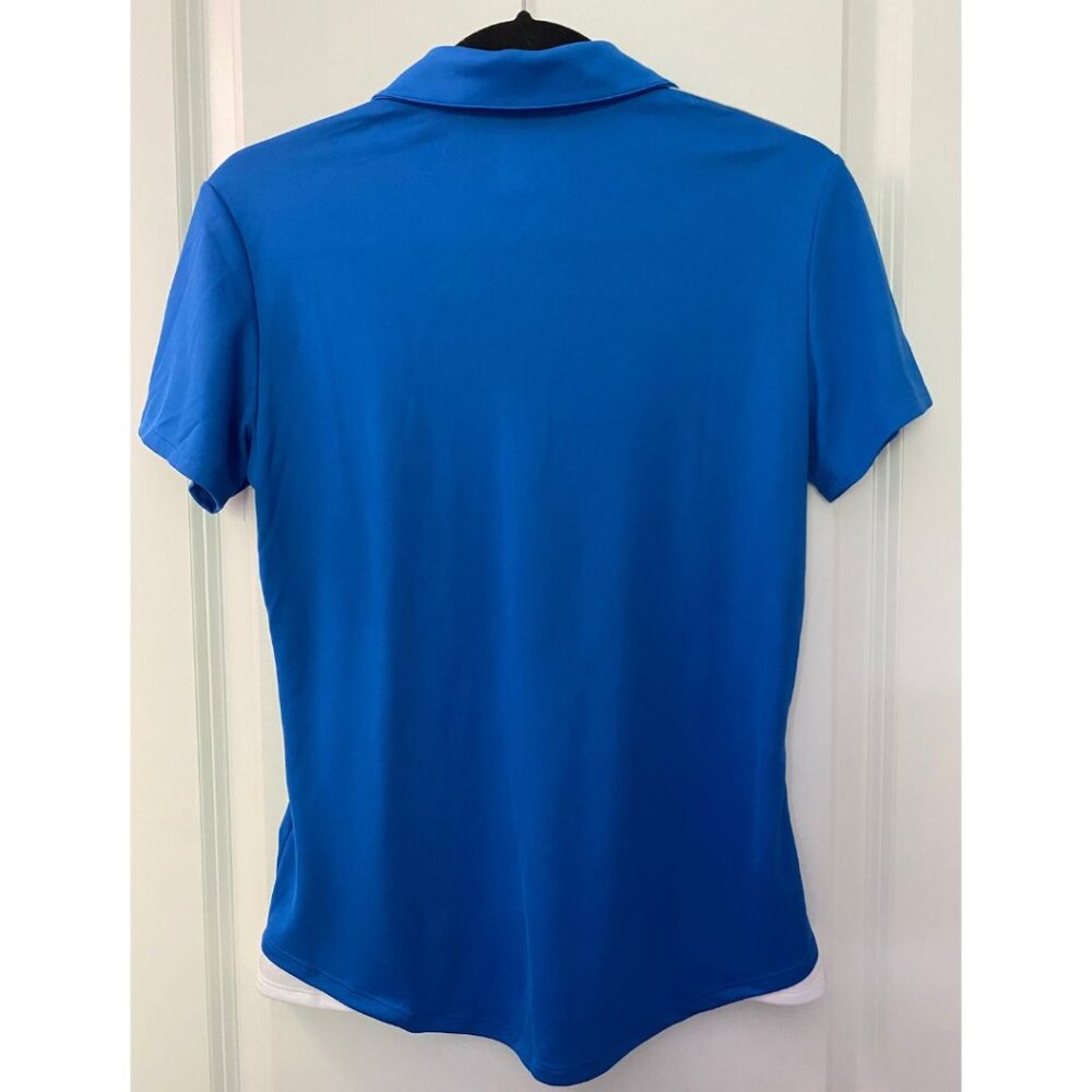 NWT Adidas Golf Women's 3-Stripes Shoulder Polo A235 -Bright Roy Size Small - Picture 6 of 6